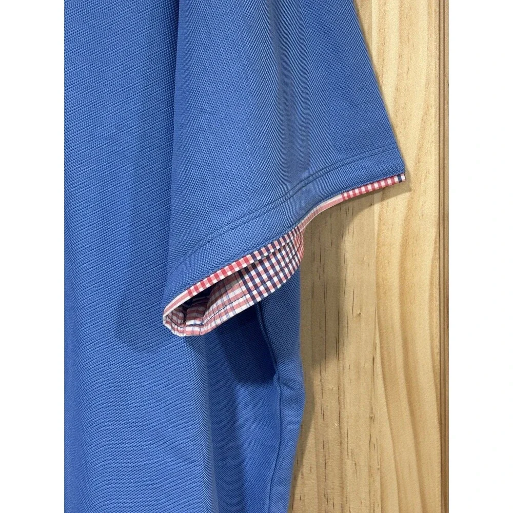 Tommy Bahama Island Zone Light Blue Polo Patriotic Red White Blue Accents 2XLB